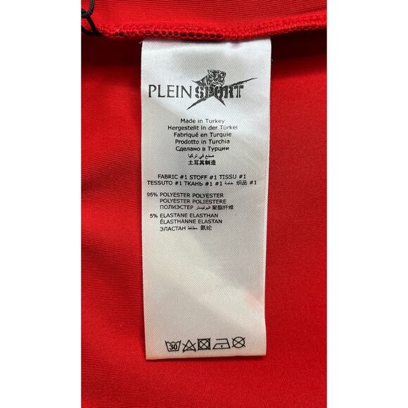 1-93 PLEIN SPORT Men's Jogging Trousers Red Small - Picture 9 of 13